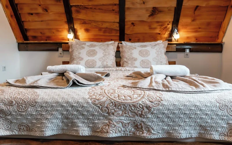Lodge half a mile from the gates of Plitvice Lakes National Park in Croatia